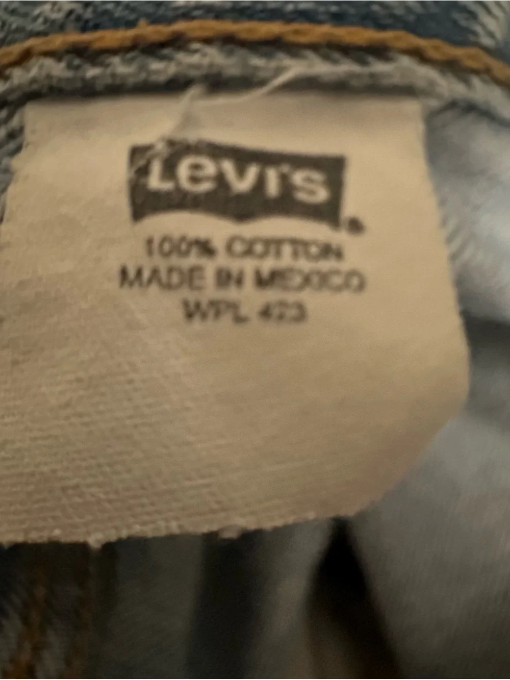 Levi's Faded 501 Blue Straight-Leg Jeans 34/30